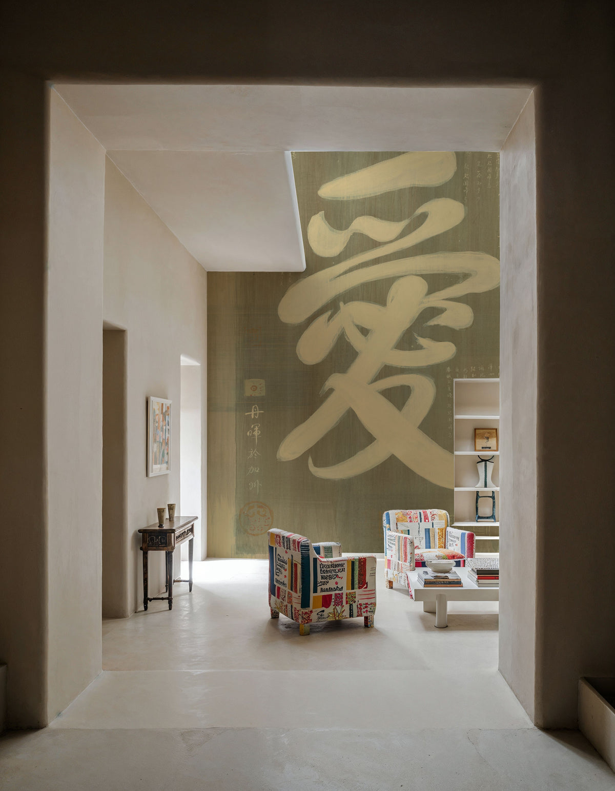 Love Mural Wallpaper - Warm Tone - room preview 03