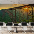 New River Gorge Bridge Mural Wallpaper - room preview 03