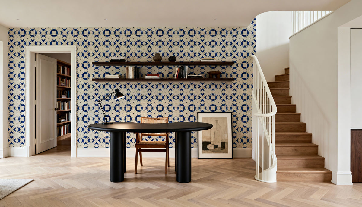 Nara Flower Rings Mural Wallpaper - room preview 03