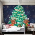 Christmas Reindeer Mural Wallpaper - room preview 03