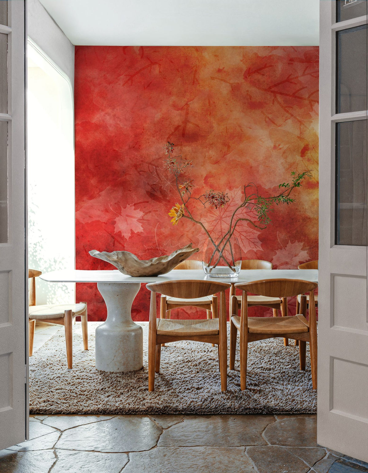Fall Leaves Mural Wallpaper - room preview 03