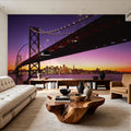 Golden Hour Bridge Mural Wallpaper - room preview 03