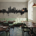 Derby England Skyline Concrete Mural Wallpaper - room preview 03