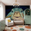Hello Turtle, Midnight Mural Wallpaper - room preview 03
