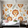 Smile Lion Mural Wallpaper - room preview 03