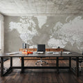 World Map Cities - Orien Mural Wallpaper - room preview 03