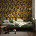Monarch Movements, Olive Mural Wallpaper - room preview 03
