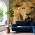 Lion Mural Wallpaper - room preview 03