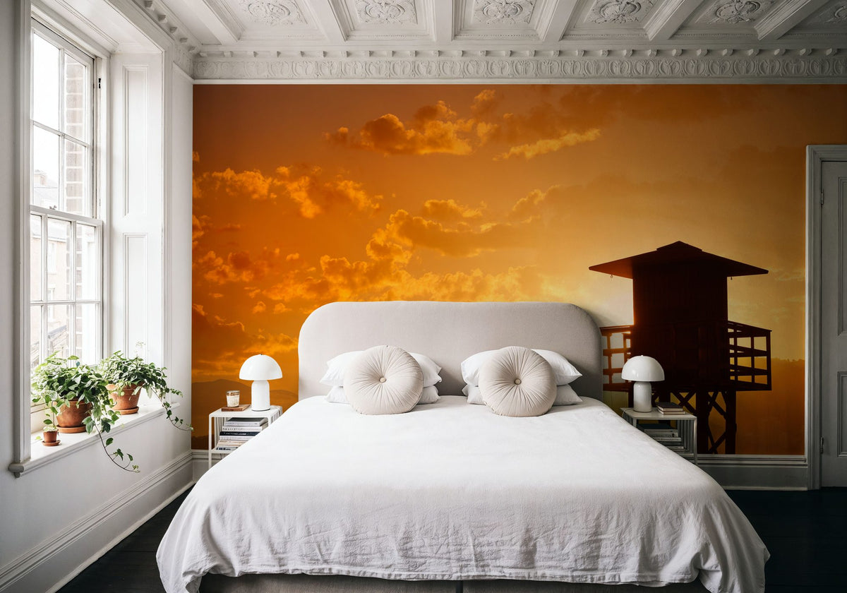 Los Olivos Beach Mural Wallpaper - room preview 03