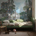 Treehouse Neighborhood Mural Wallpaper - room preview 03