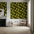 Papillion II, Brown Mural Wallpaper - room preview 03