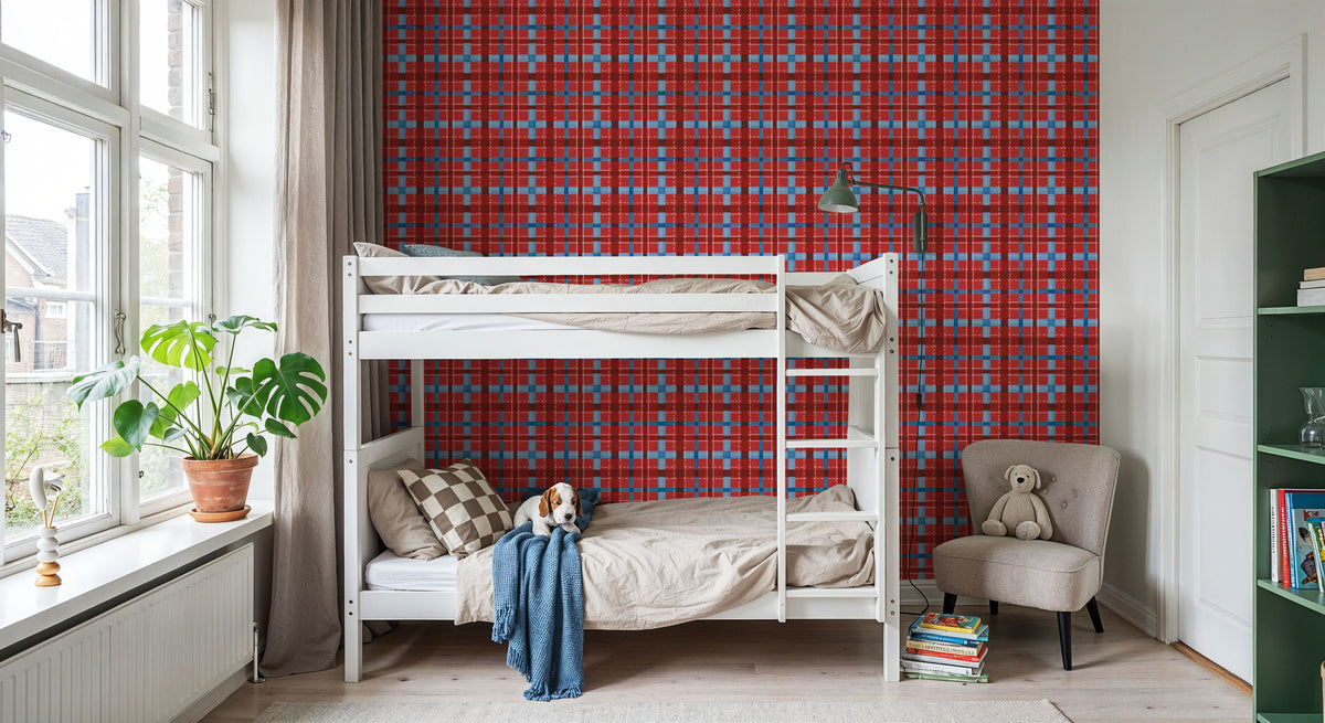 Seafood Shanty Red VI Mural Wallpaper - room preview 03