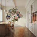 Pansy Party I Honeybloom Mural Wallpaper - room preview 03