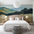Layered Mountains Mural Wallpaper - room preview 03