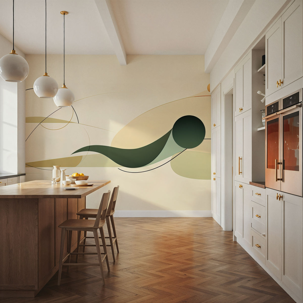 The Whale and I Mural Wallpaper - room preview 03
