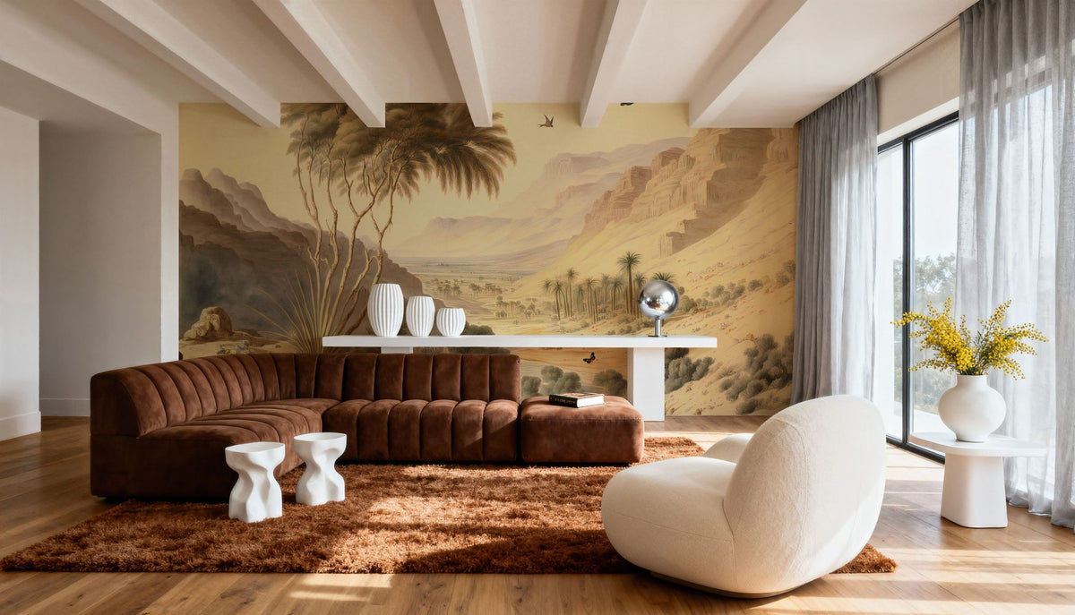 Zagros Mountains Mural Wallpaper - room preview 03
