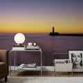 Harbor Sunset Glow Mural Wallpaper - room preview 03