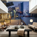 Harbor Twilight Mural Wallpaper - Neutral Tone - room preview 03