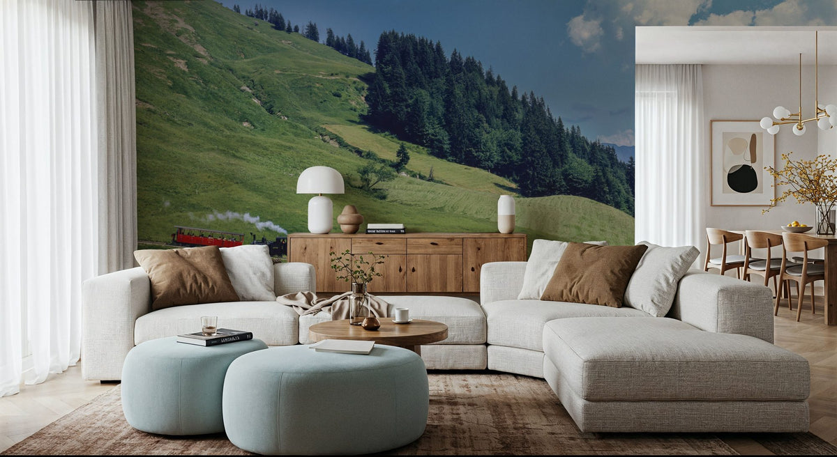 Mountain Railway Journey Mural Wallpaper - room preview 03