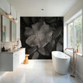 Wild Rose BW I Mural Wallpaper - room preview 03