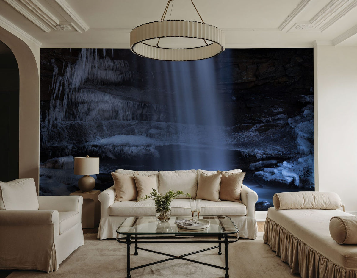 Frozen Cascade Mural Wallpaper - room preview 03