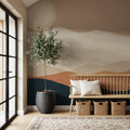 Mojave Mountains and Moon Mural Wallpaper - room preview 03