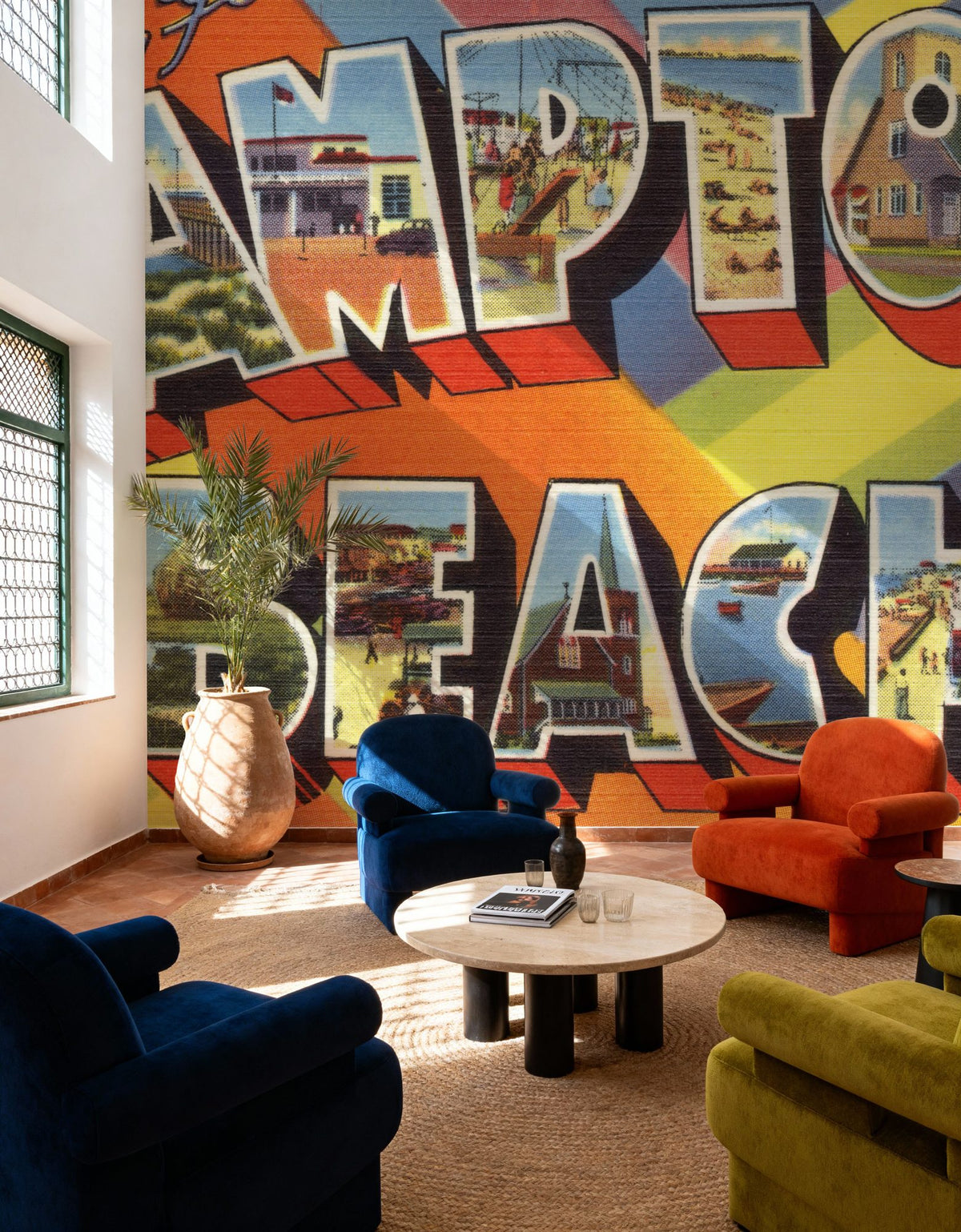 Greetings From Hampton Beach Mural Wallpaper - room preview 03