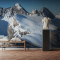 Skiing Hasenfluh Mural Wallpaper - room preview 03