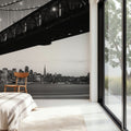 Urban Crossing Black & White Mural Wallpaper - room preview 03