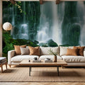 Emerald Cascade Mural Wallpaper - room preview 03