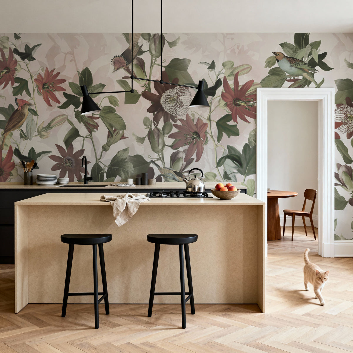 Seven Birds Mural Wallpaper - Edition 4 - room preview 03