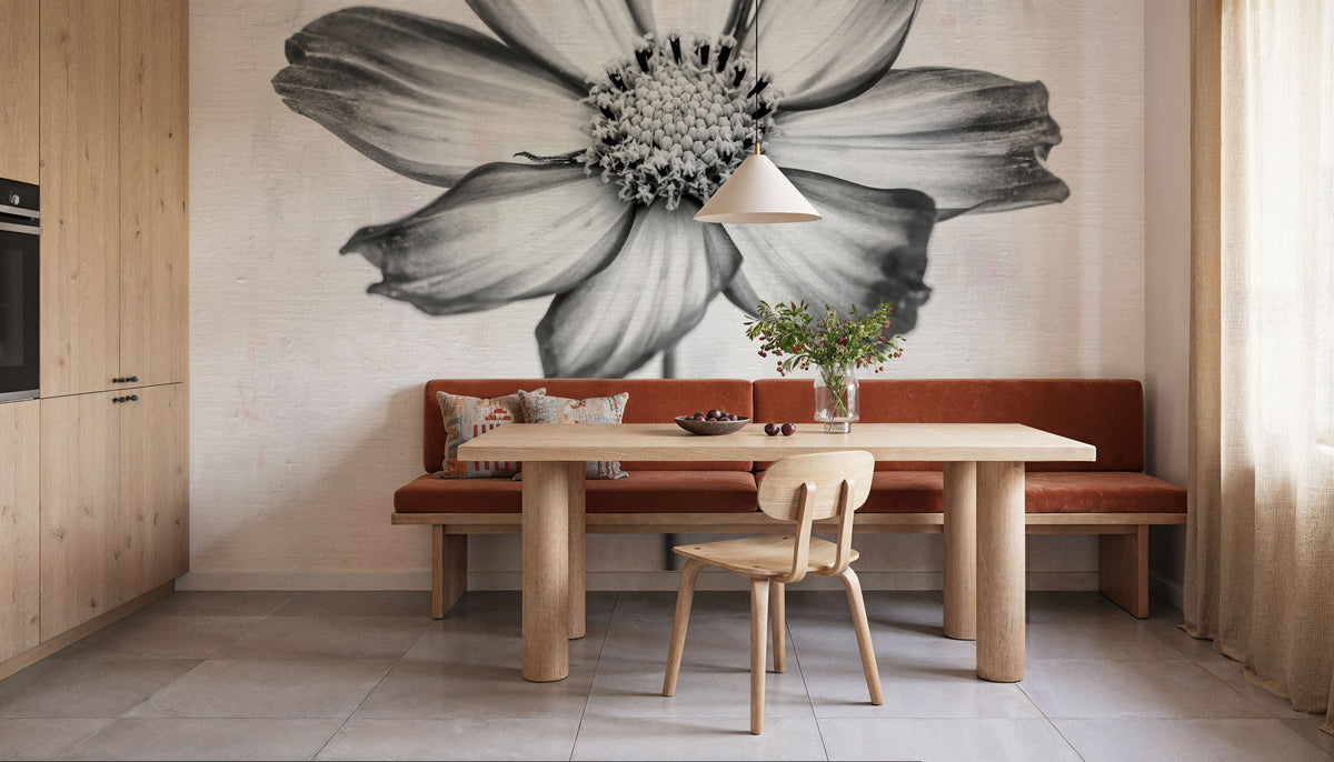 Wonderful Wildflowers IV Neutral Mural Wallpaper - room preview 03