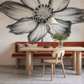 Wonderful Wildflowers IV Neutral Mural Wallpaper - room preview 03