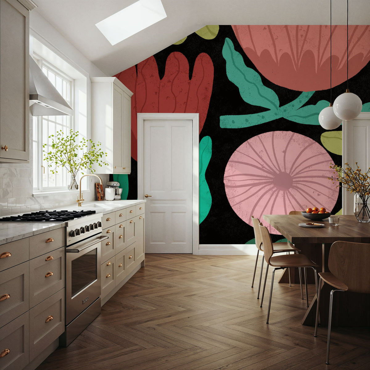 Flower Toss II Mural Wallpaper - room preview 03