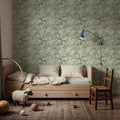 Climbing Wisteria, Sage Mural Wallpaper - room preview 03