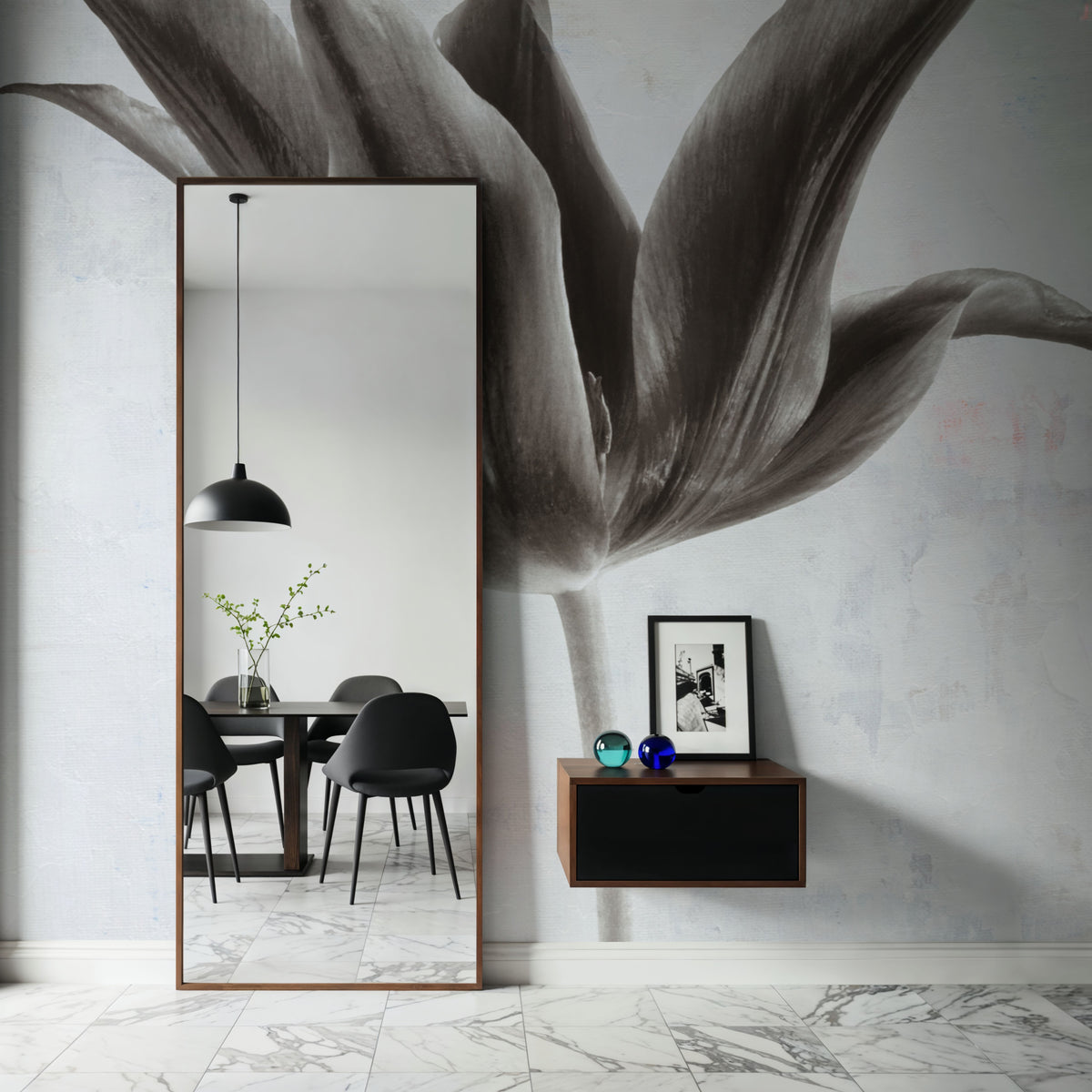 Sepia Tulip II Mural Wallpaper - room preview 03