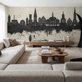 Lüneburg Germany Skyline Concrete Mural Wallpaper - room preview 03