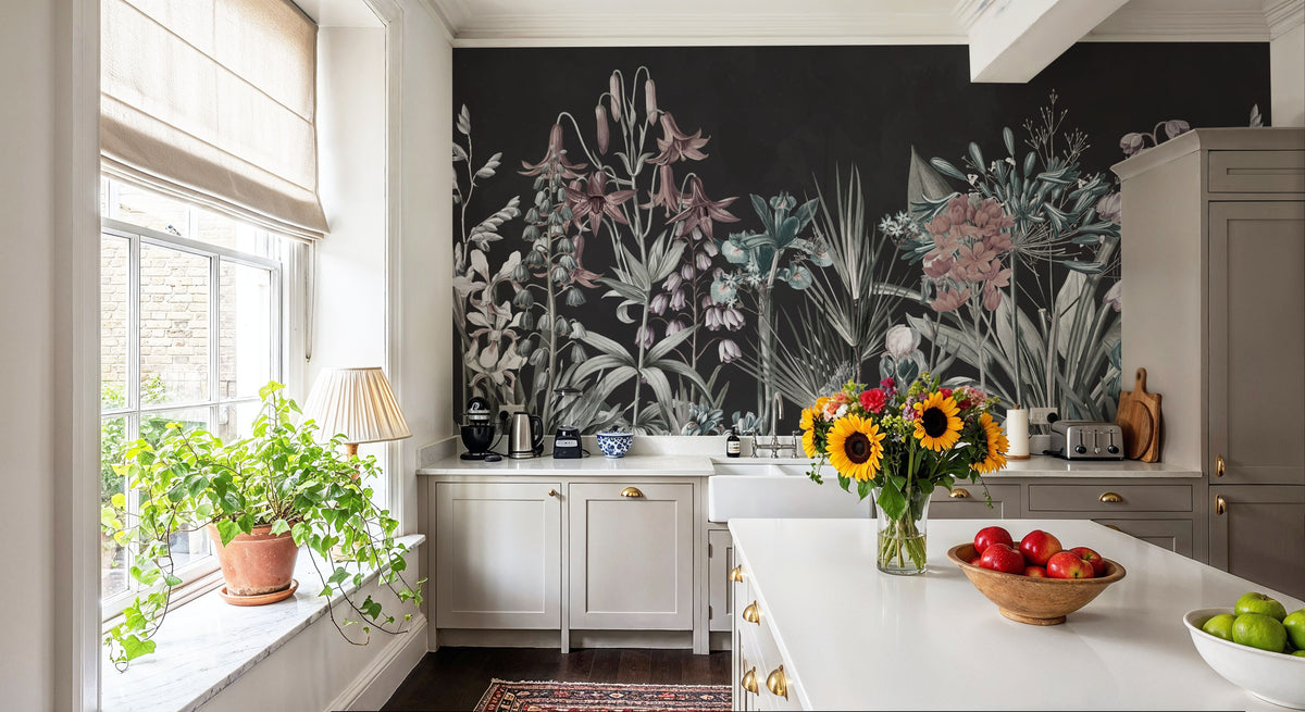 Field of Dreams Dark Rust Mural Wallpaper - room preview 03