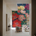 Floral Drama VI Mural Wallpaper - room preview 03