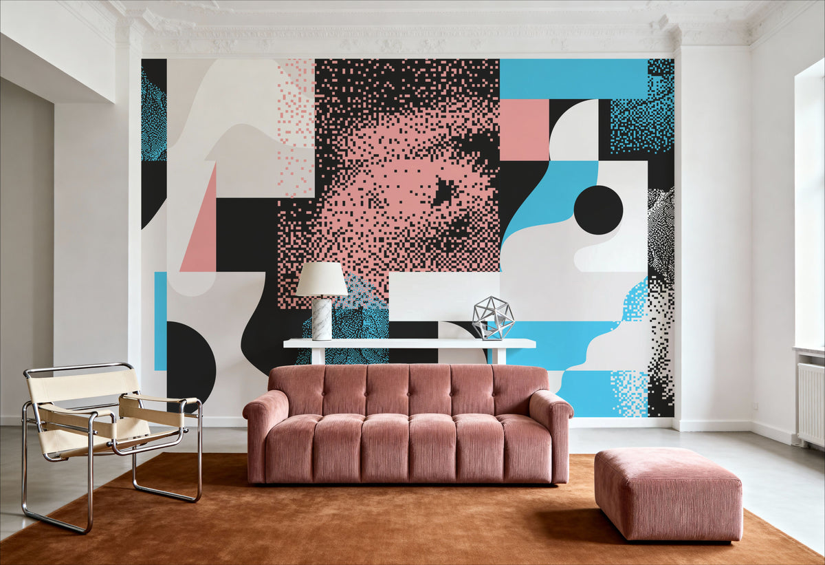 Transisition Texture Mural Wallpaper - room preview 03