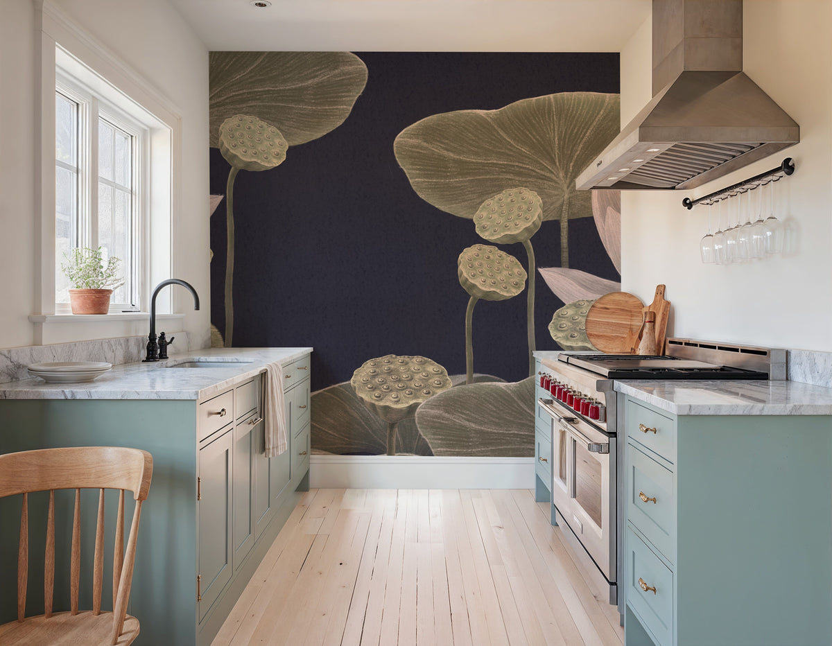 Lotus Bloom Mural Wallpaper - room preview 03