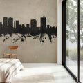 Fort Worth Texas Skyline Concrete Mural Wallpaper - room preview 03
