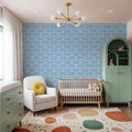 Helophite, Sky Blue Mural Wallpaper - room preview 03