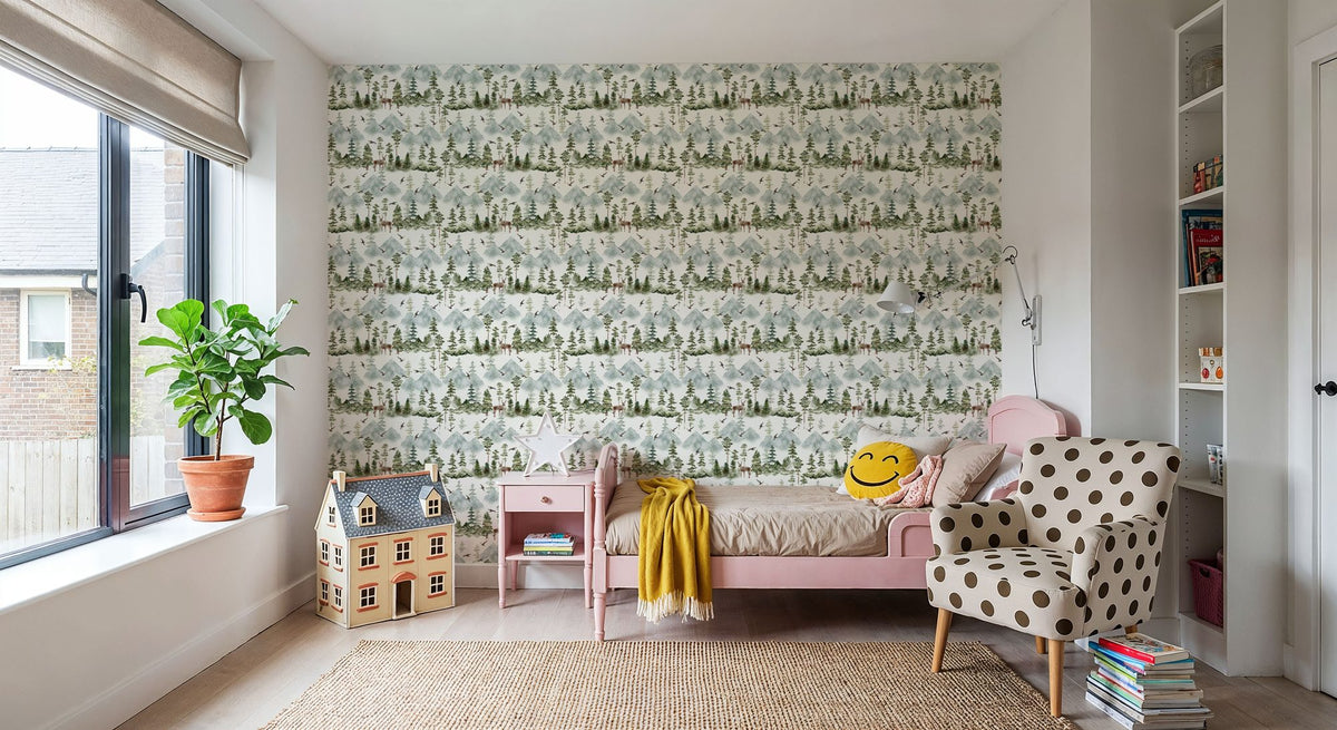 Mountain Scenery Mural Wallpaper - room preview 03