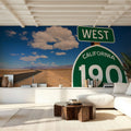 Desert Route 190 Mural Wallpaper - room preview 03