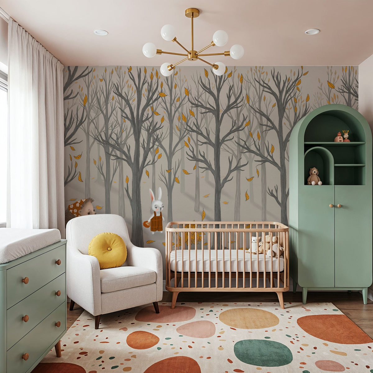 Little Forest Stroll Mural Wallpaper - room preview 03