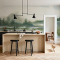 Lake Fog Mural Wallpaper - room preview 03
