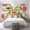 Flower Pot II Mural Wallpaper - room preview 03