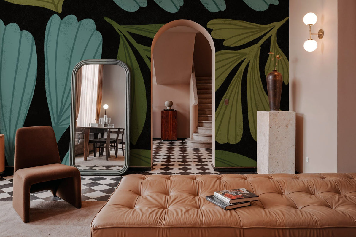 Plant Toss III Mural Wallpaper - room preview 03