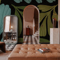 Plant Toss III Mural Wallpaper - room preview 03
